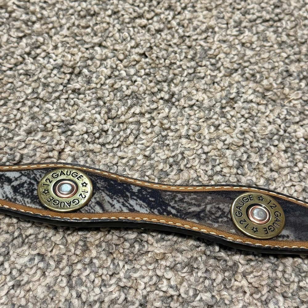 Nocona Realtree Camo Leather Belt‎ Shotgun Shell Concho Size 26 Western youth